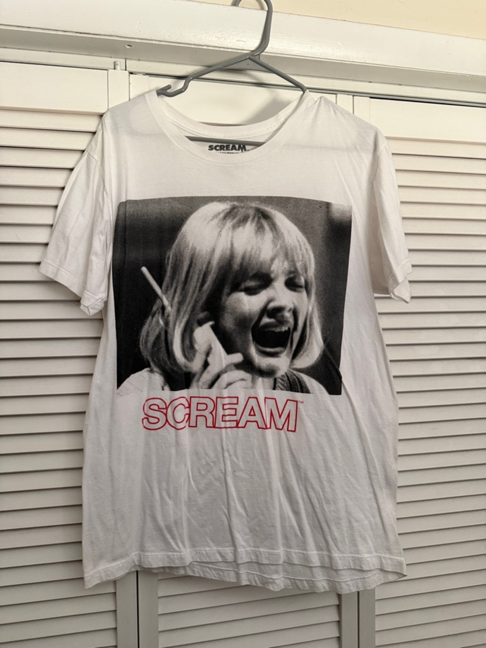 Scream White Graphic Tee